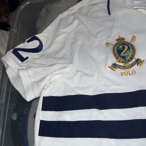 White fly polo shirt xl